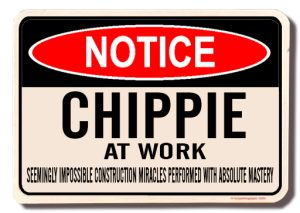 Chippie Desk Sign